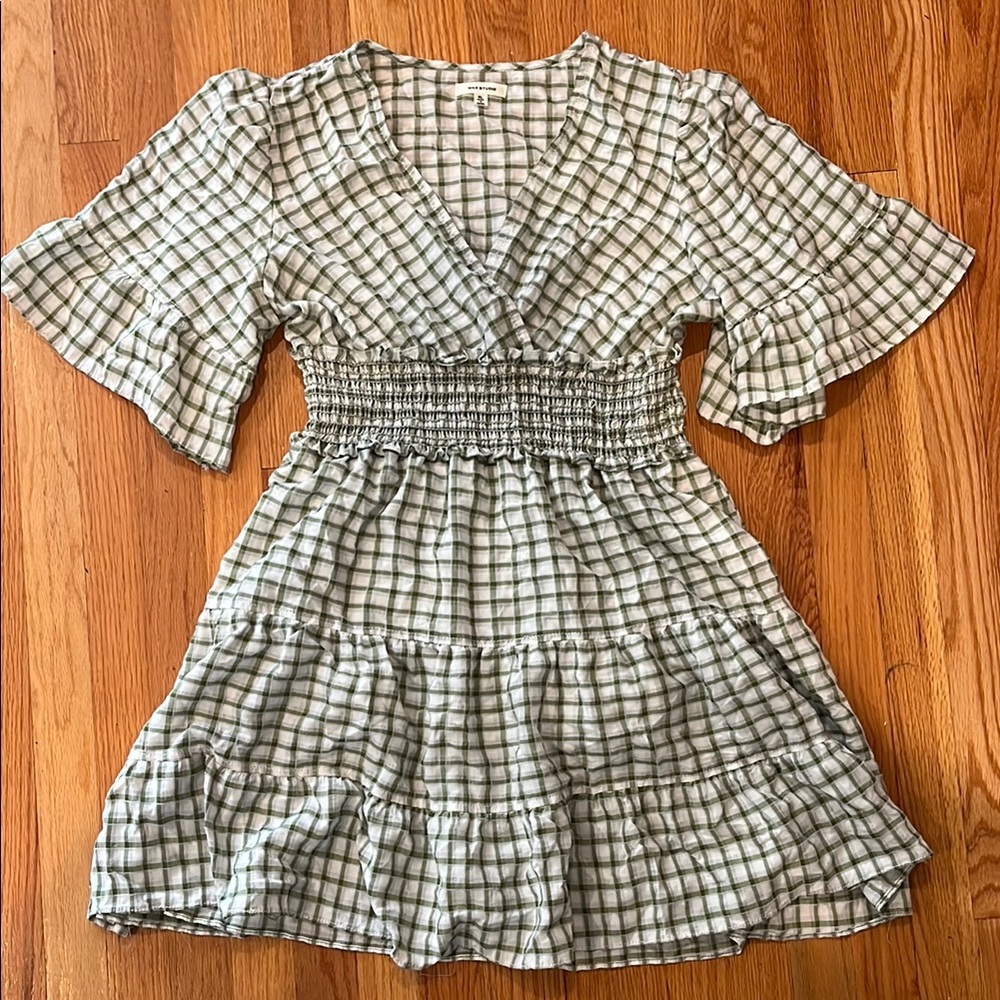 Plaid Smocked Dress